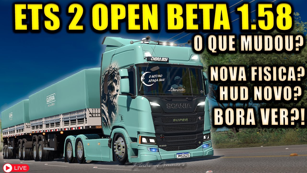ETS2 OPEN BETA | O que há de novo? Testando os mod na 1.58 | POV TRUCK