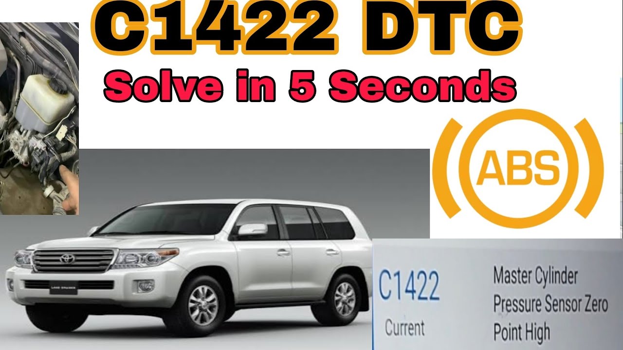 C1422 Land Cruiser | How to Fix ABS Light ON Problem Easily| C1422 Error Solve Karne Ka Tarika