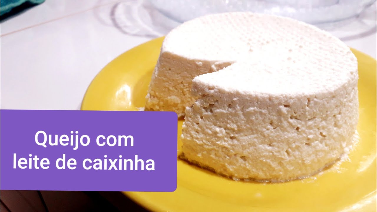 QUEIJO RÁPIDO COM LEITE DE CAIXINHA  2 INGREDIENTES (Queijo coalhada)