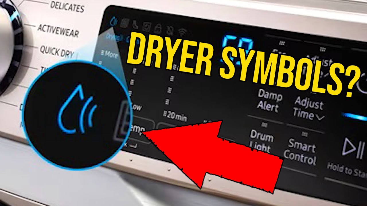 Samsung Dryer Symbols Explained (What do they mean?)
