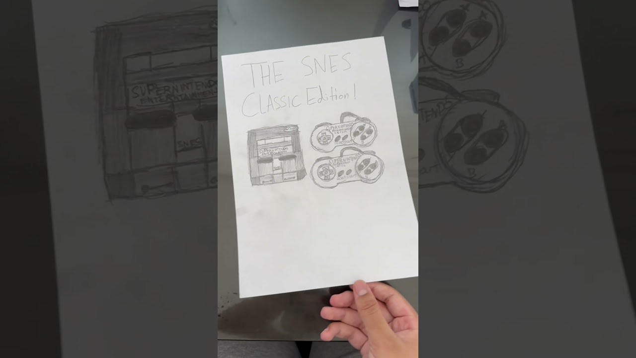 SNES classic edition drawing! #snesclassic #snes #nintendo #blackandwhiteart