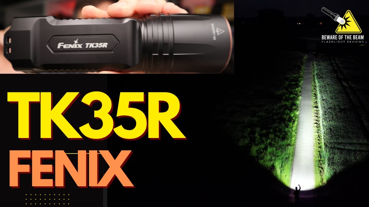 Fenix TK35R flashlight review and beamshots - 5800 Lumen from 4 LEDs
