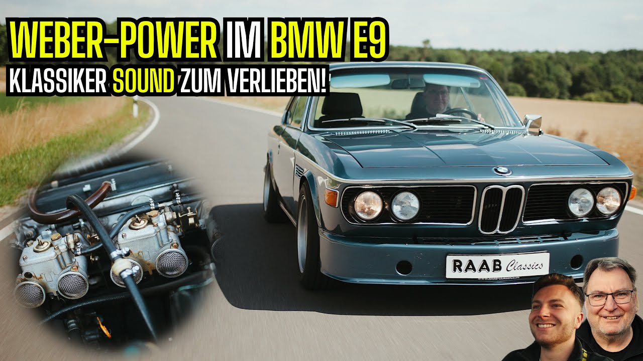 BMW E9 mit WEBER-Power! Der Klassiker im Sound-Check
