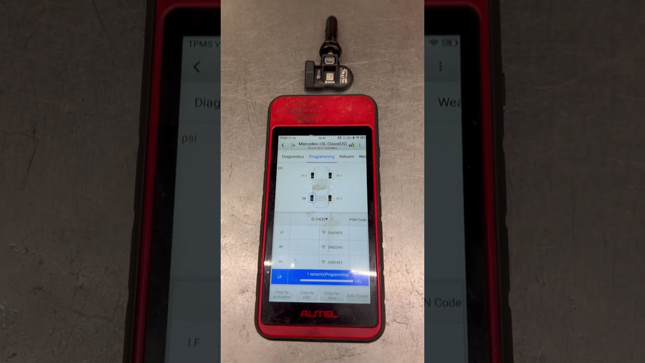 Program new TPMS sensor #cars #tires #automotive