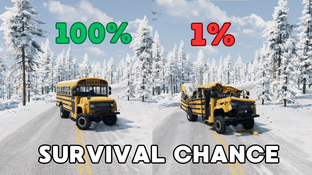 BeamNG.Ddrive Realistic Crashes #14 | Epic Survival Chance Test
