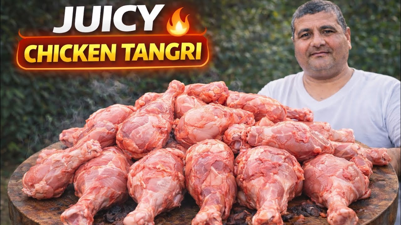JUICY Chicken Tangri 🔥 | Village Style BBQ Leg Piece | Mouth Watering Street Food