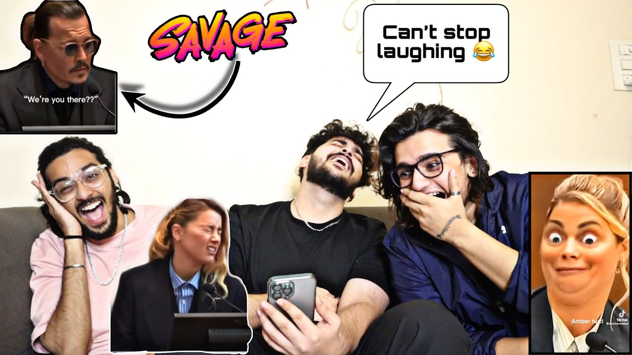 Reacting to JOHNNY DEPP and AMBER HEARD funny moments😵😂 *Extreme*
