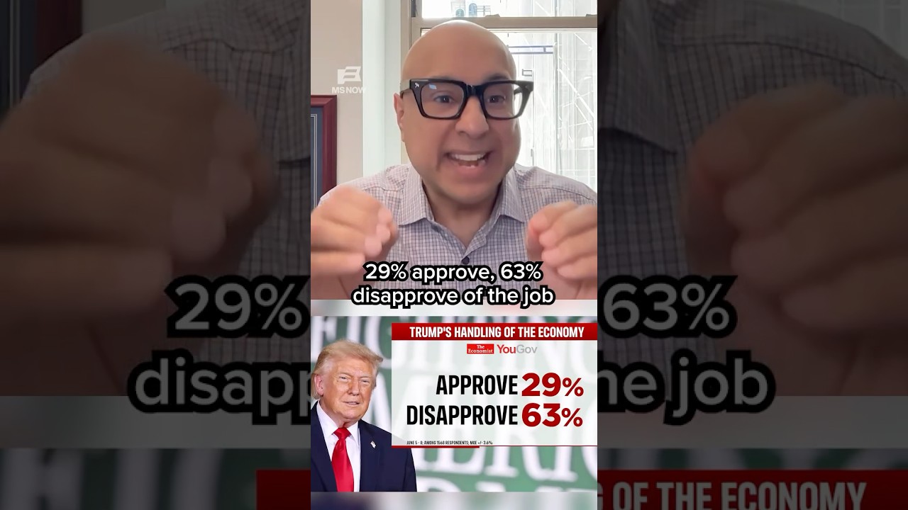 Trump's approval rating on economy in FREEFALL