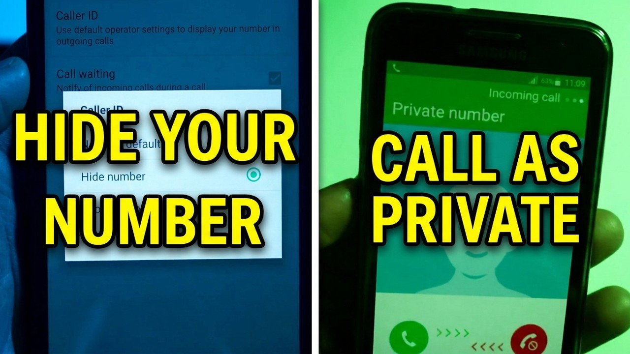 How to Hide your Phone Number (Caller ID, Hide/Show, Private number)