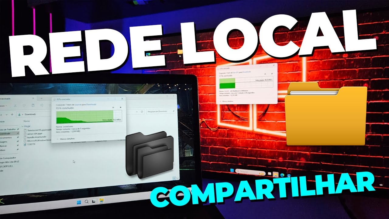 Criando Uma Rede Entre Windows 11 PARA Compartilhar ARQUIVOS RAPIDAMENTE - TUTORIAL COMPLETO