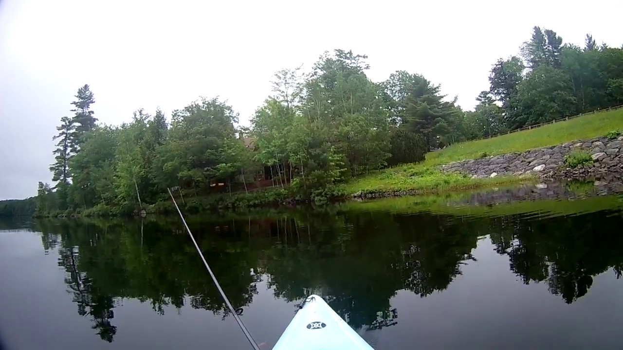 Fishing Eastman Pond, Grantham, New Hampshire