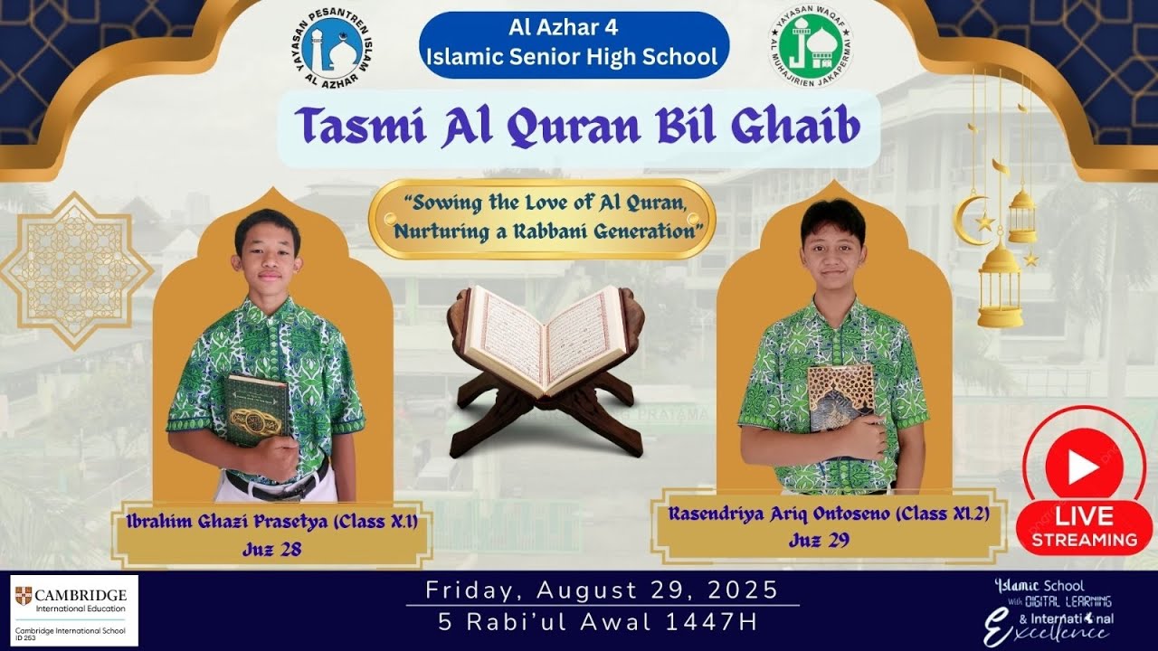 Live Stream Tasmi’ Al-Qur’an Bil Ghaib