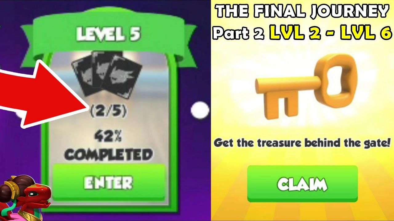 KEY TO LEVEL 6! Level 2 to Level 6 FULL GAMEPLAY WALKTHROUGH! - The Final Journey PART 2 - DML #1417