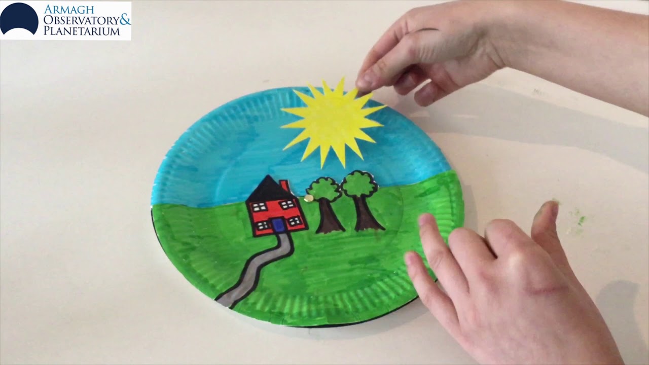 AOP Science at Home: Make a Day and Night Paper Plate Craft