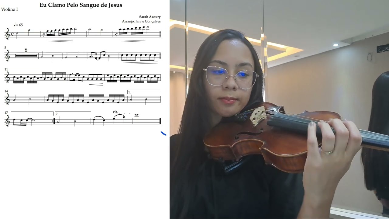 Eu clamo pelo sangue de Jesus ICM | violino (partitura)