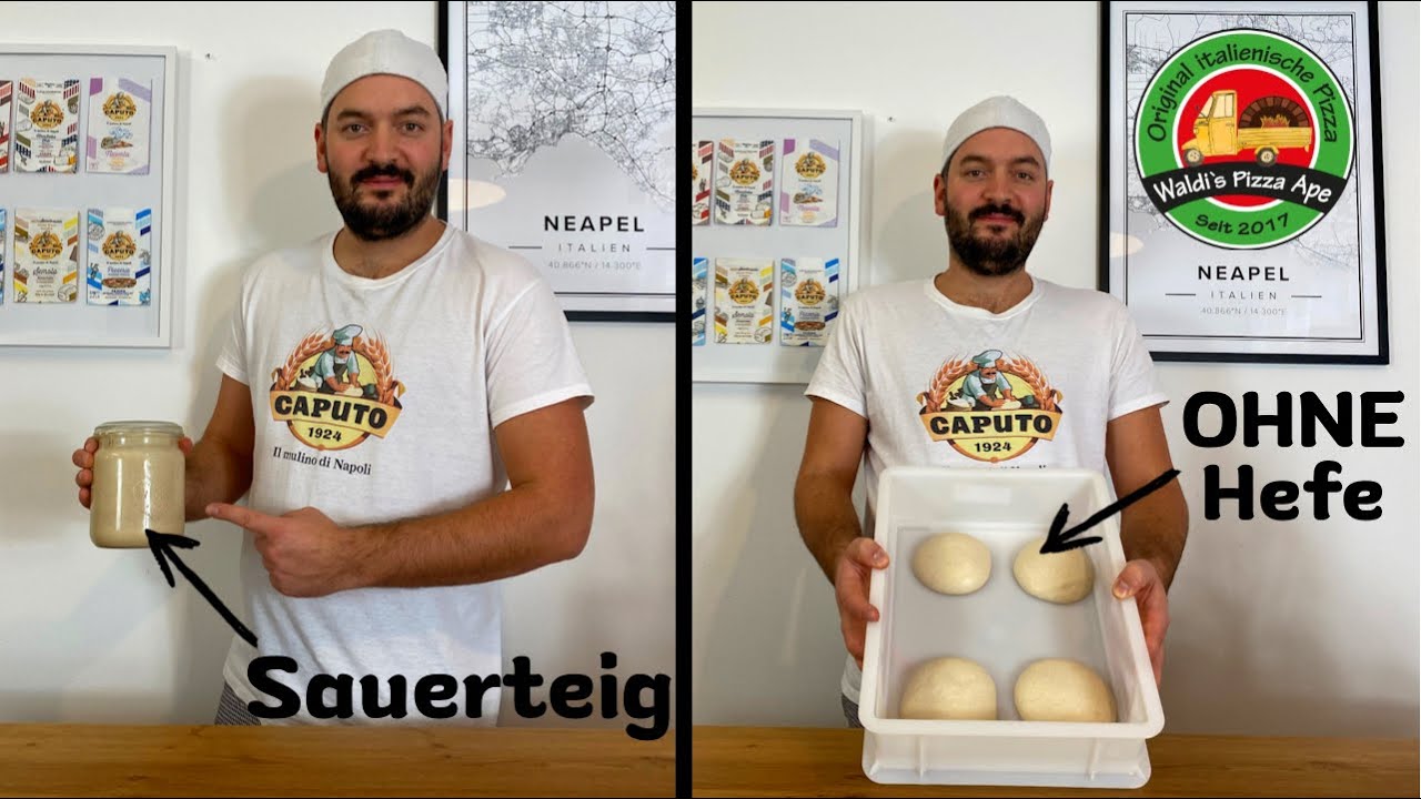 Einfaches Rezept für Sauerteig PIZZA | ohne Hefe