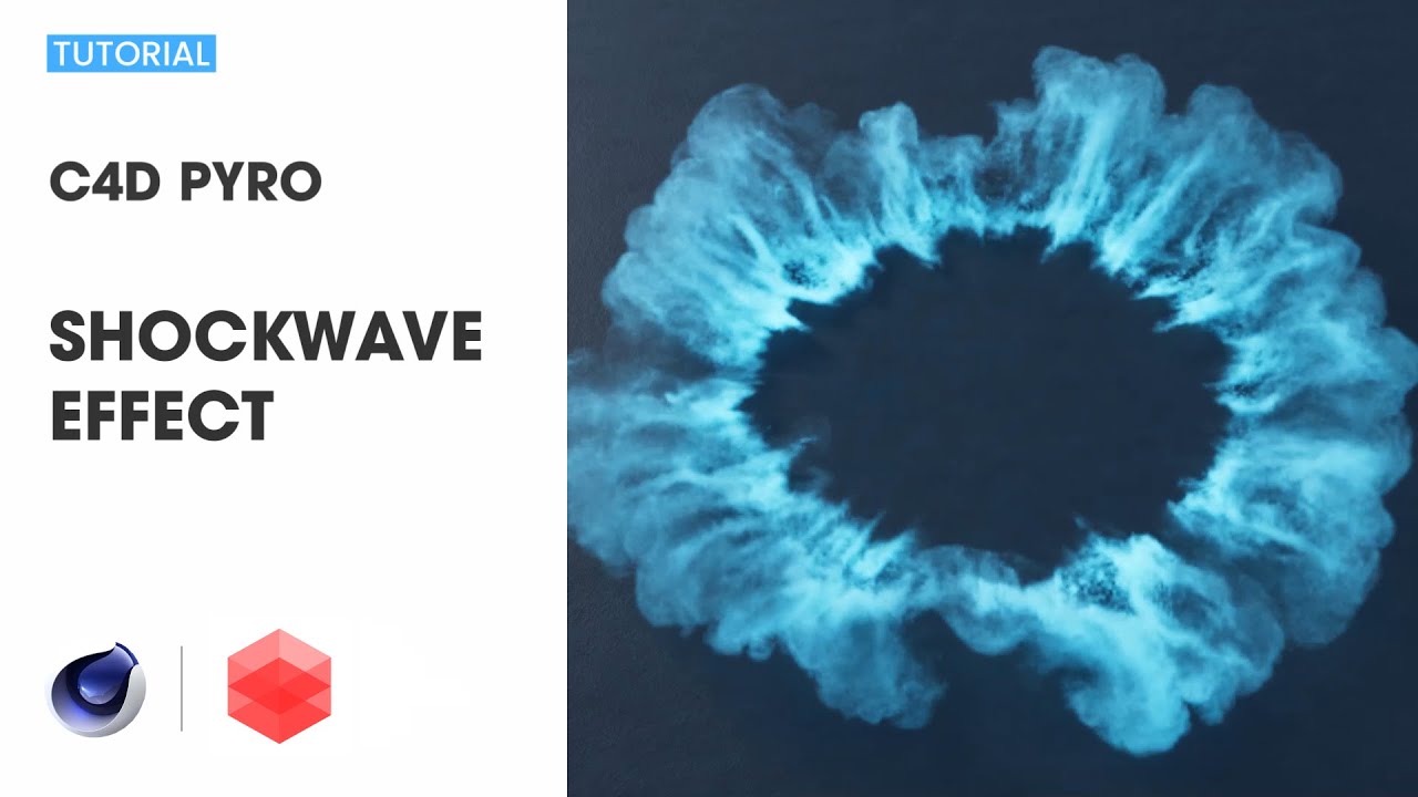 Cinema 4D pyro beginner tutorial | Shockwave effect | Part 1