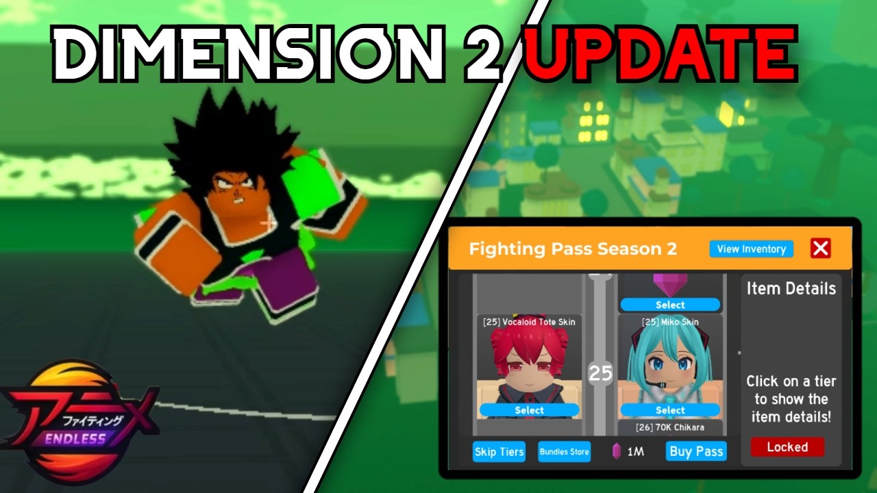 Everything In The NEW Dimension 2 Update (New Boss + Fighting Pass)