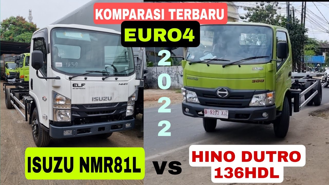 Komparasi terbaru euro4 antara hino dutro 136 hdl dengan isuzu nmr81L