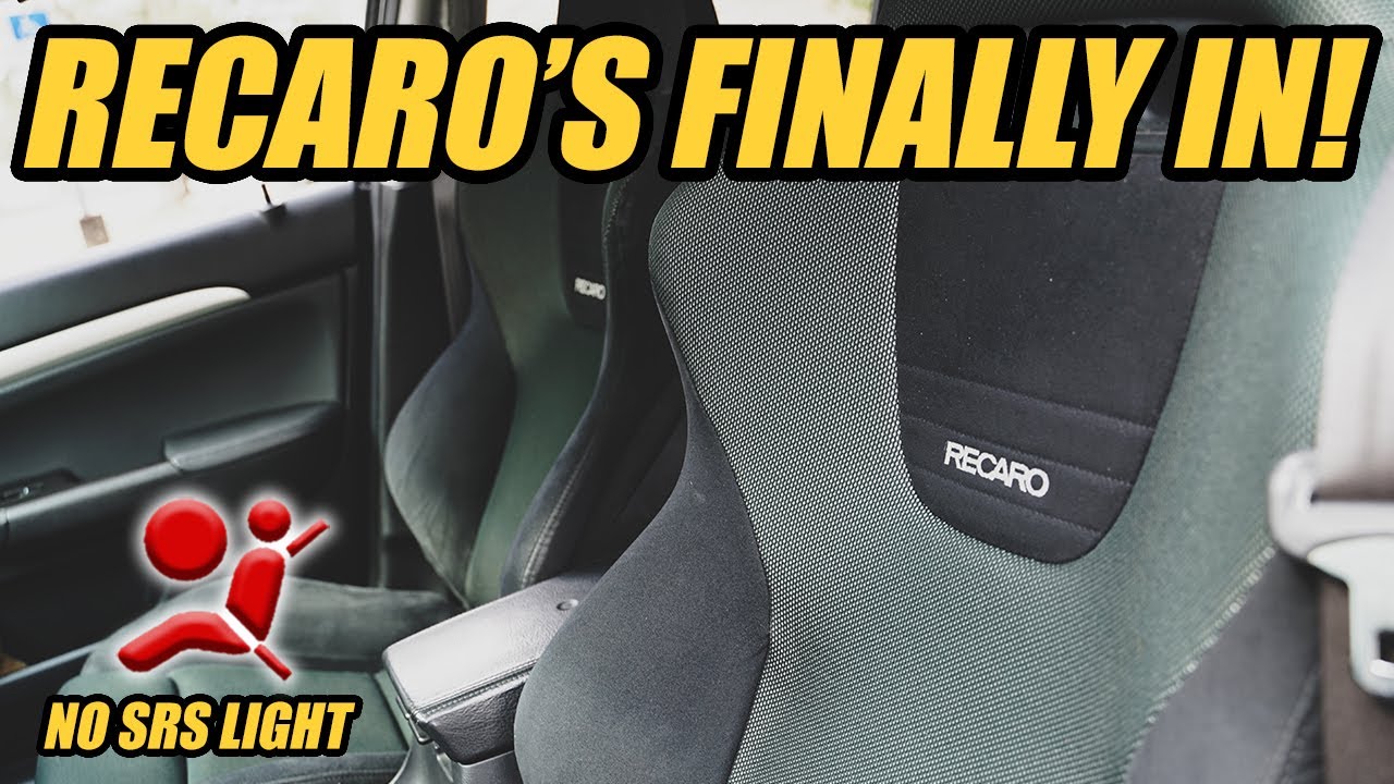 CL9 EURO-R RECARO INSTALL ON 06-08 TSX WITHOUT SRS LIGHT!