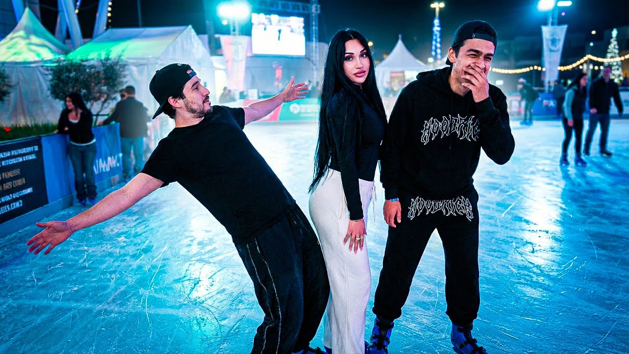 PATINANDO POR PRIMERA VEZ SOBRE HIELO CON JAILYNE OJEDA ❄️| LONCHE Y WILLITO
