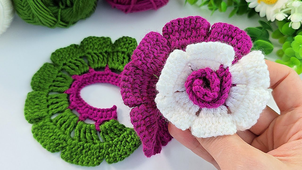 INCREDIBLE 😯 BEAUTIFUL Crochet Flowers 🌺 | How To Crochet Cute Flowers Step By Step