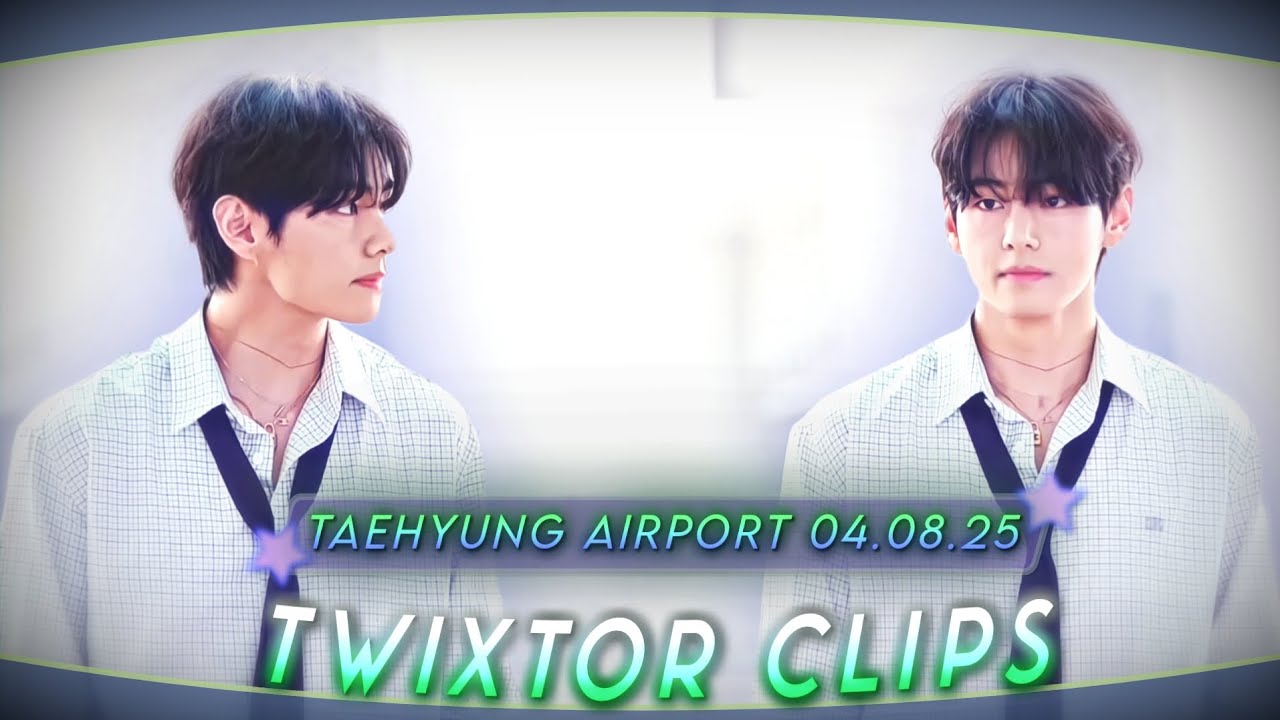 Taehyung airport Twixtor clips for edits 4k 