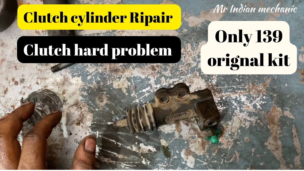 Clutch Hard/ Hyundai clutch slave cylinder repair || clutch cylinder kit