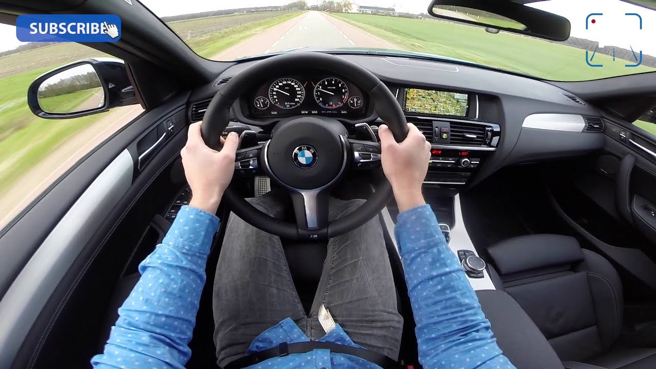 POV 2016 BMW X4 M40i 3.0 TwinPower Turbo 360 HP Test Drive & Sound