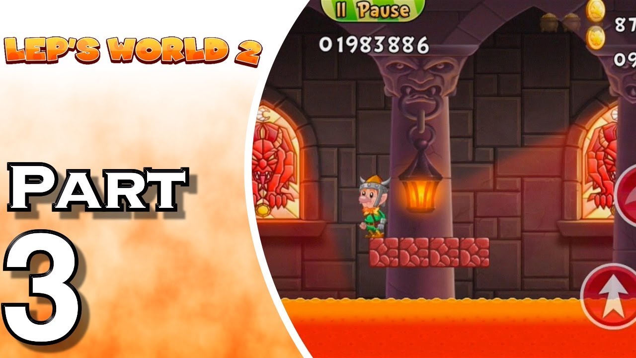 Let's Play Lep's World 2 iOS (Gameplay + Walkthrough) Part 3 - Lava, Snow, and Water