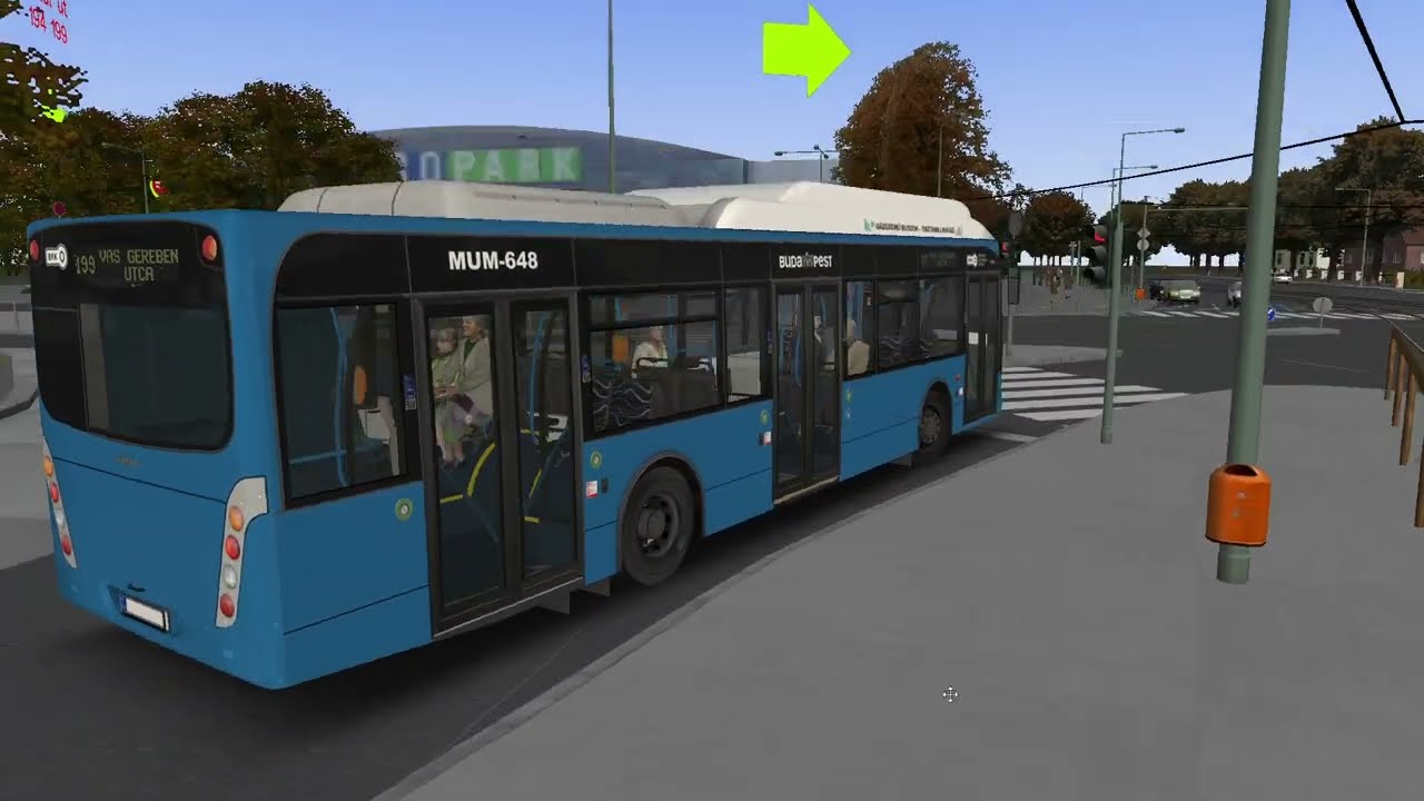 OMSI 2 Kispest 2.1 199-es busz VanHool NewA330 CNG MUM-648 Határ út M - Áchim András utca oda vissza