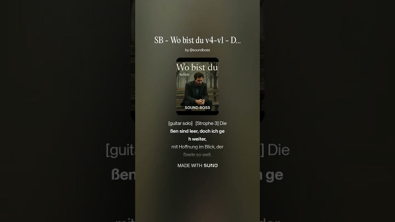 SB   Wo bist du v4 v1   De   Piano Ballade