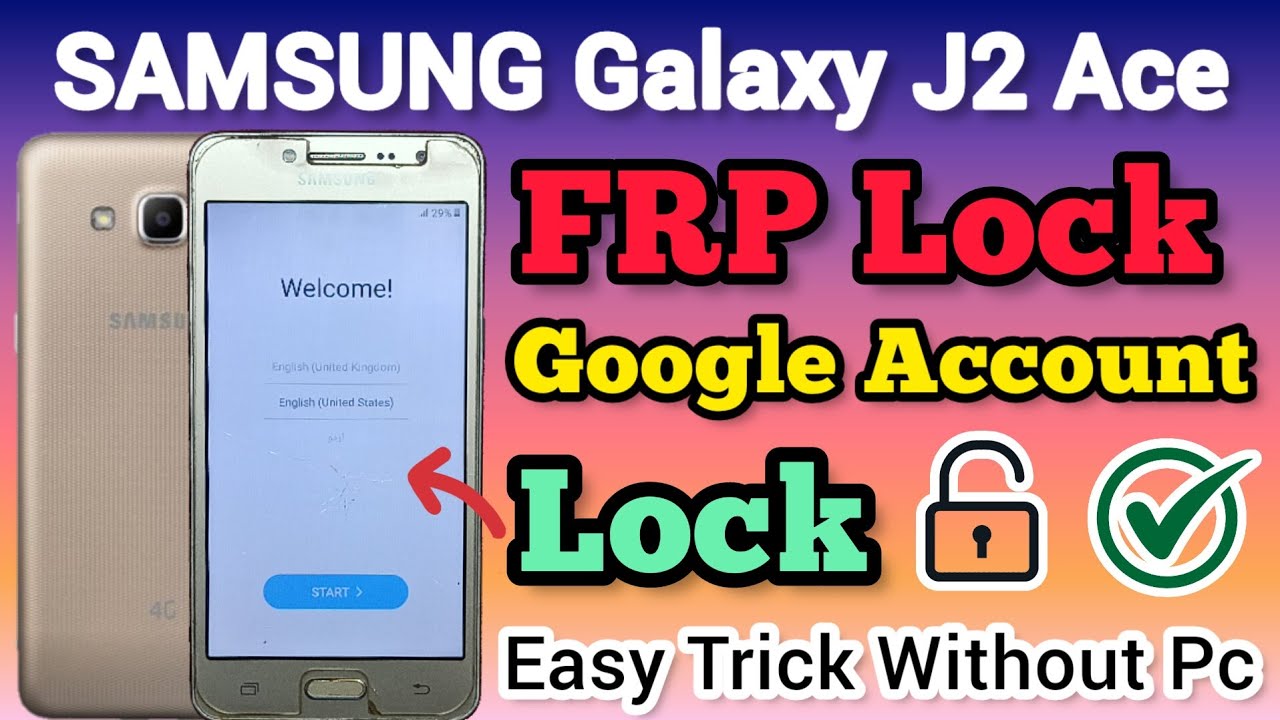 SAMSUNG Galaxy J2 Ace || FRP Bypass || Android 6.0.1 || Google Account Unlock || Without Pc || 2023.