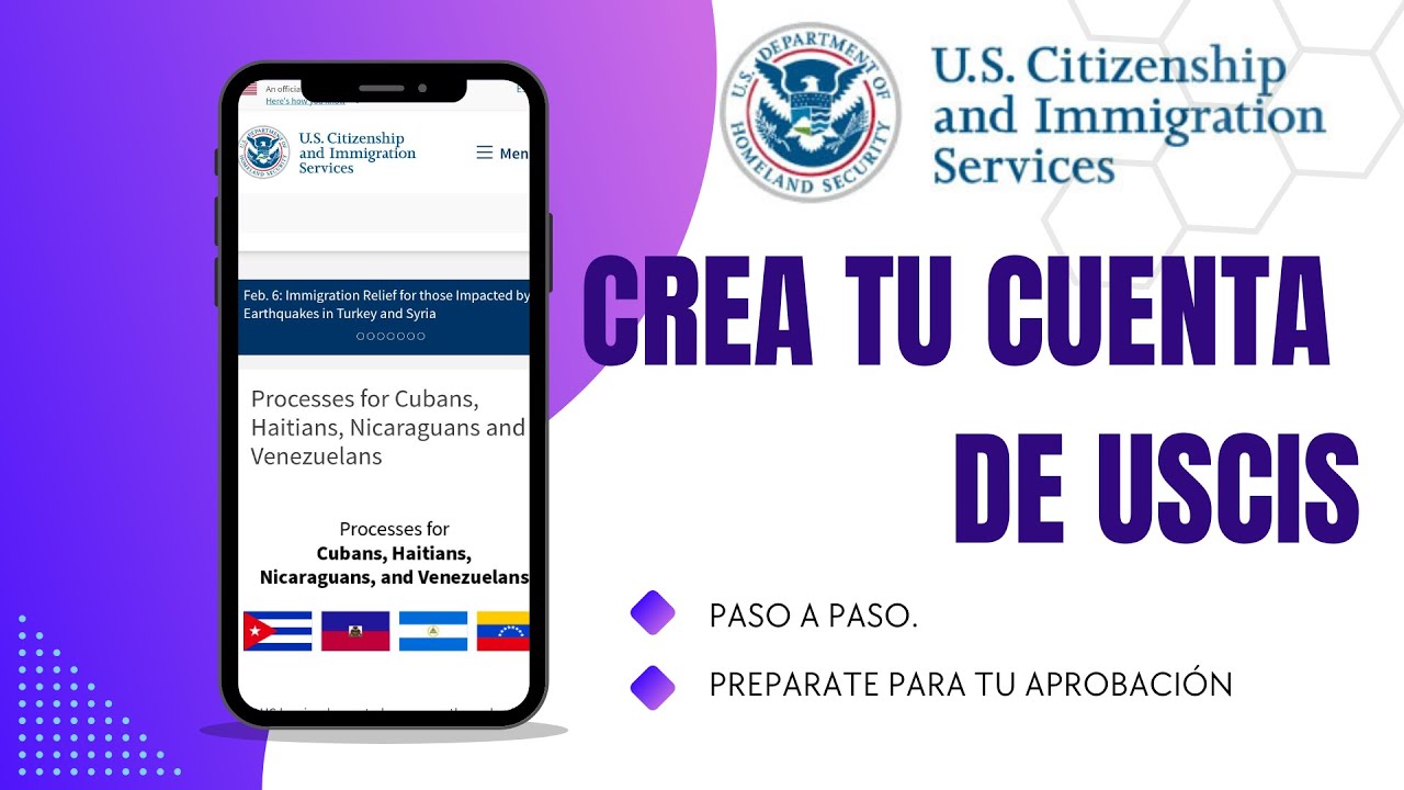 Como Crear Tu CUENTA de USCIS paso a paso😎 | Ten todo preparado para  el dia de la confirmación🧏‍♀️.