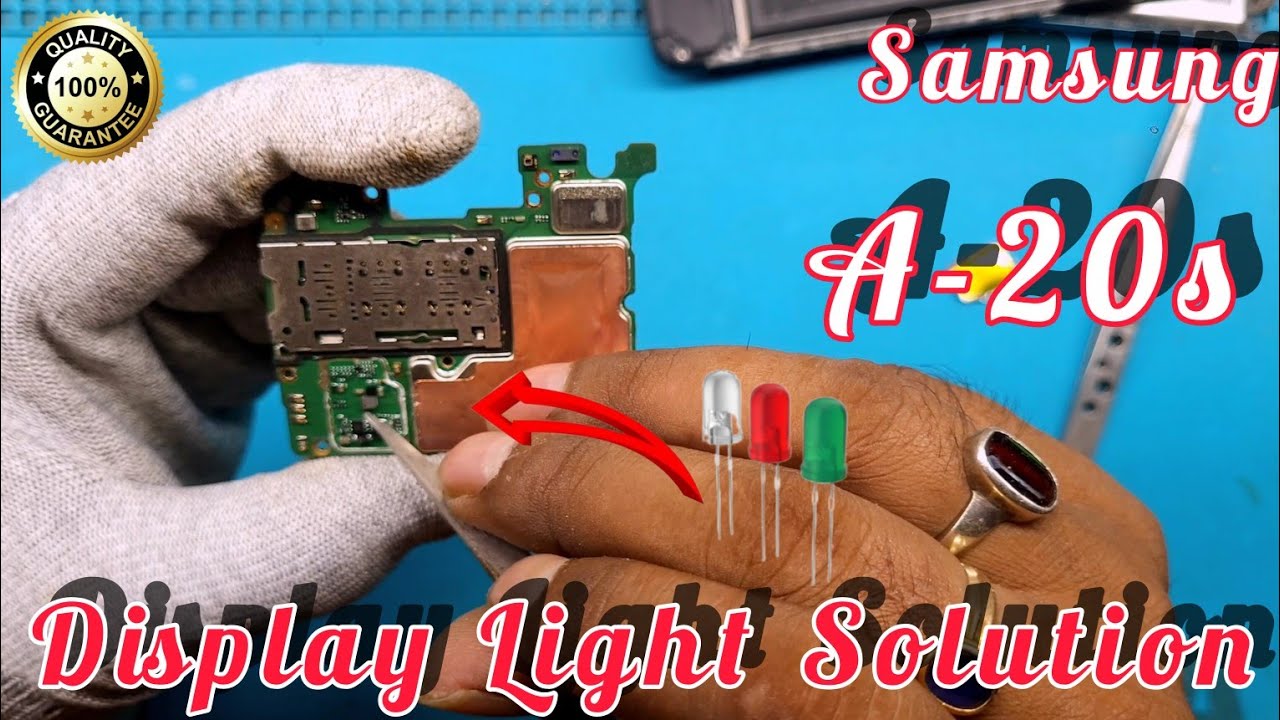 Samsung A20s Display Light Solution #mobileengineer