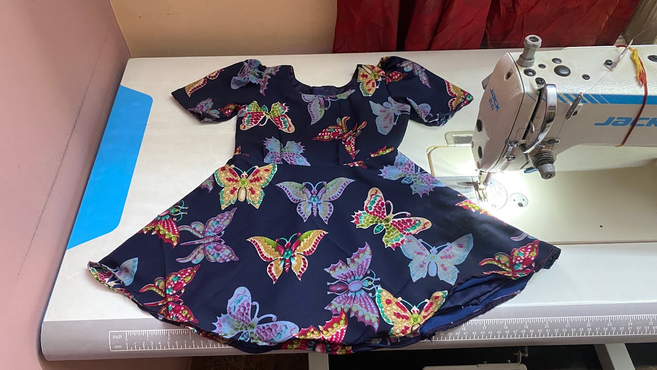 3 year baby frok tutorial 🧵🧷🎀