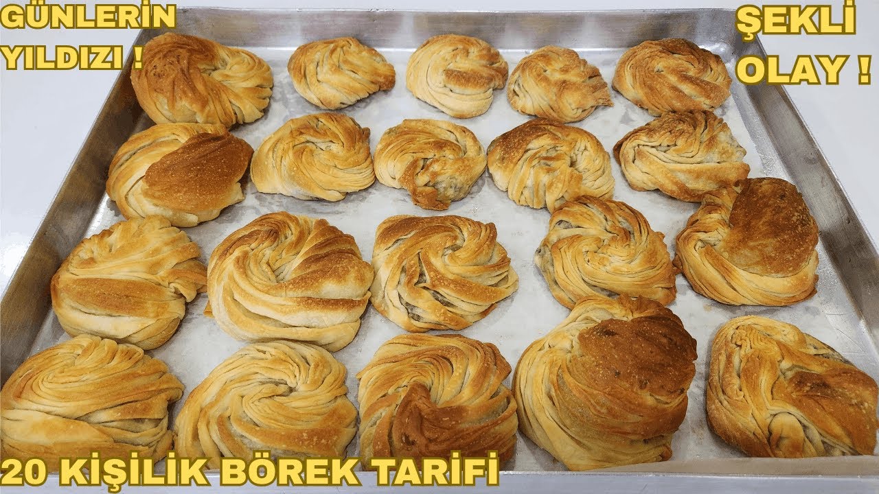 Gün Sofrasının Yıldızı! 😱 Şekliyle Olay Olan 20 Kişilik Börek Tarifi ✅ 🏆 🙏