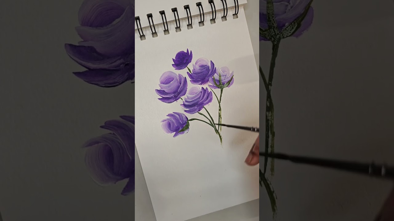 Rose flower painting