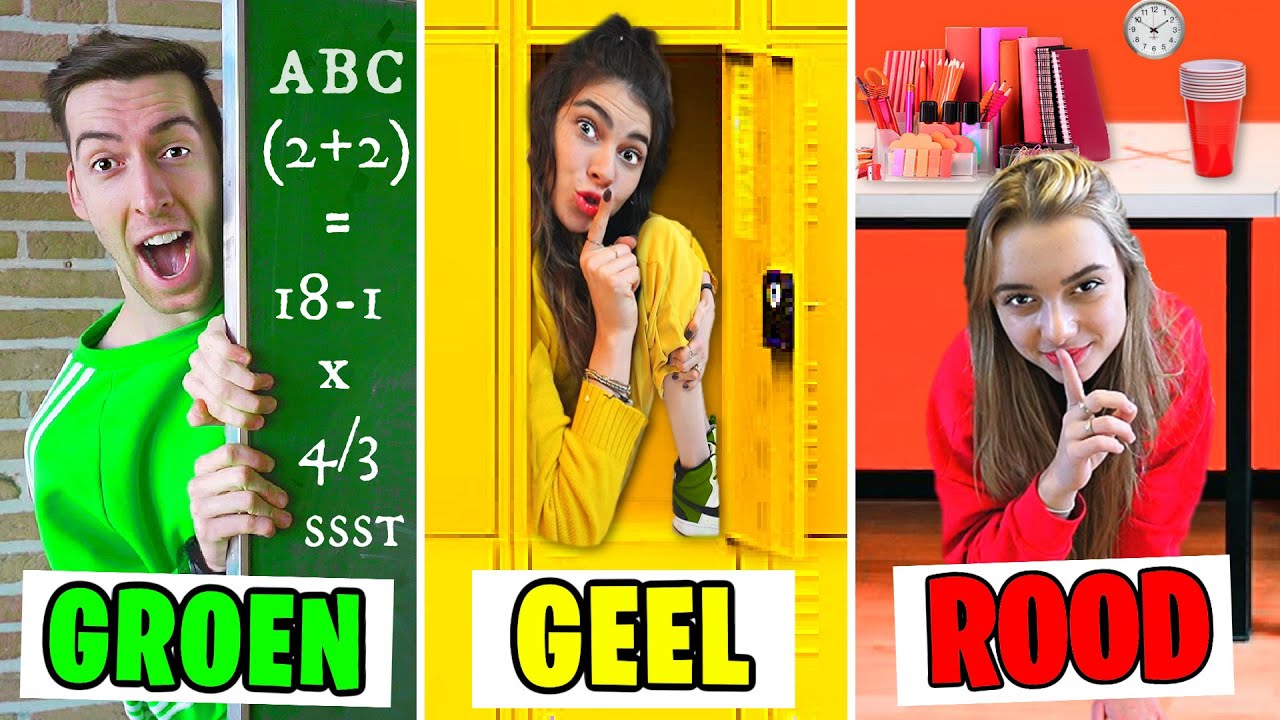 VERSTOPPERTJE IN 1 KLEUR IN GESLOTEN SCHOOL! *Zoek Mij* #400