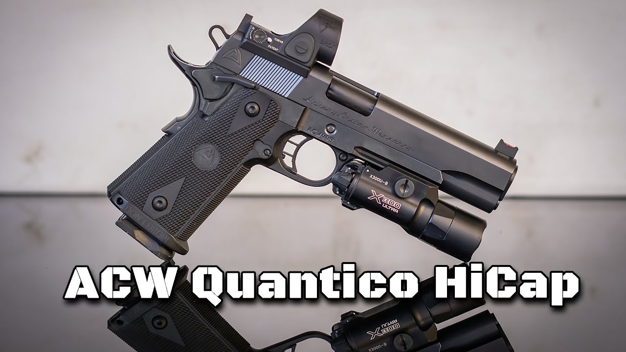Alchemy Quantico HiCap Super Biased Review:  a double stack 1911 that looks as good as a singlestack