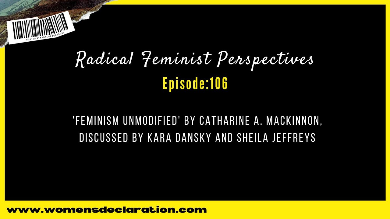 RFP - «Феминизм без модификаций» Кэтрин А. Маккиннон, обсуждается Карой Дански и Шейлой Джеффрис.