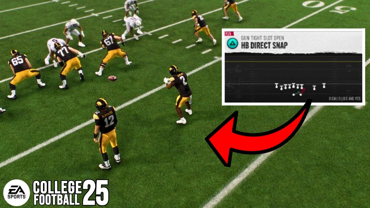 Insane Scheme in College Football 25 - HB Direct Snap OP?!?!?