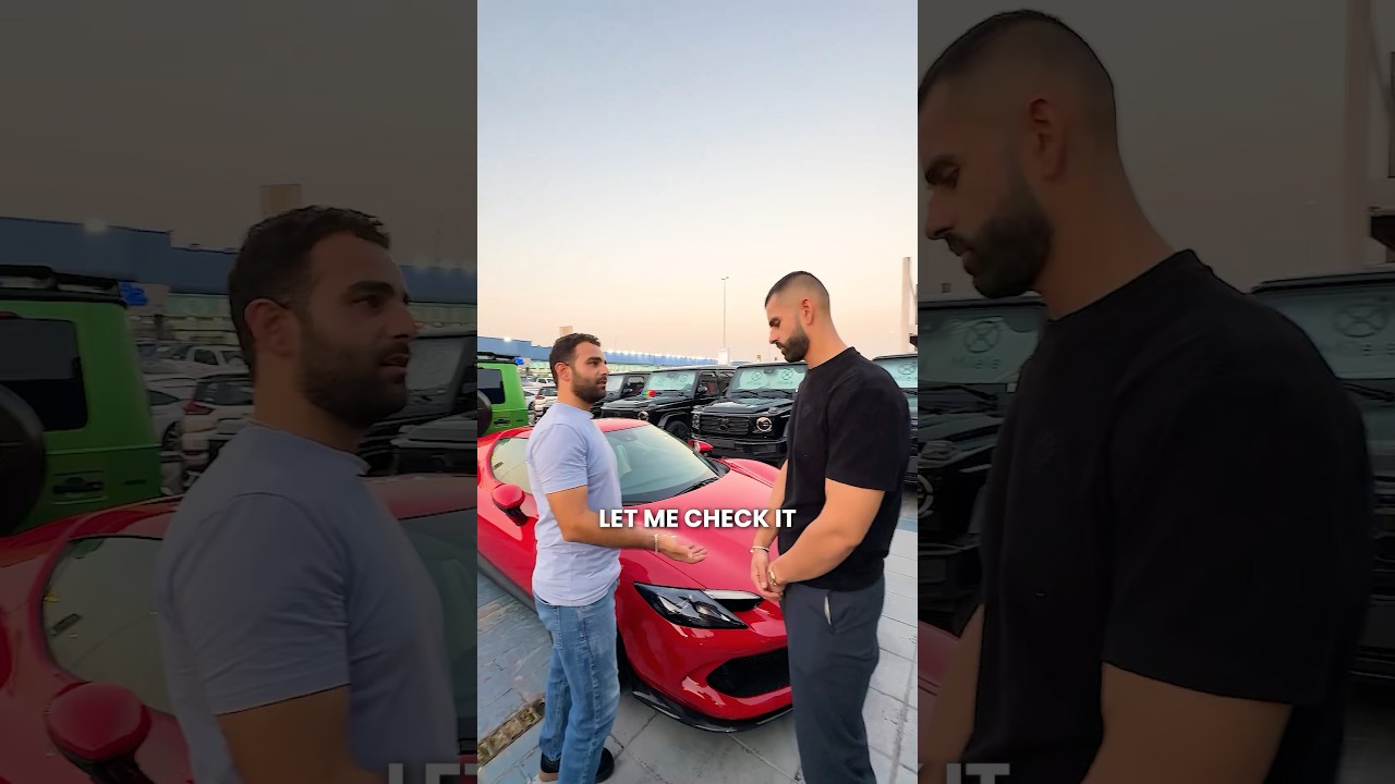 Ferrari со скидкой 50% 😅 #milele #cars #dubai #africa