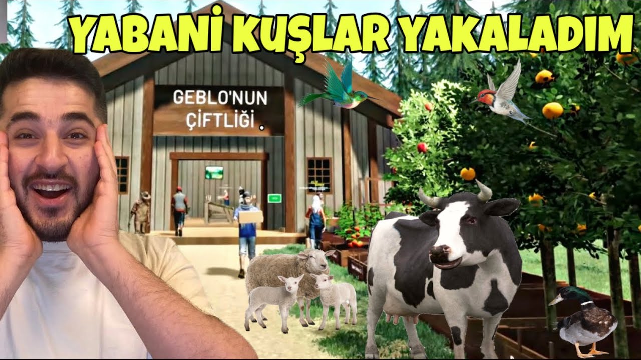 YABANİ KUŞLAR YAKALAYIP EVCİLLEŞTİRDİM,KOYUN VE İNEĞE GEÇİŞ YAPIYORUZ! -RANCH FARM SIMILATOR 2