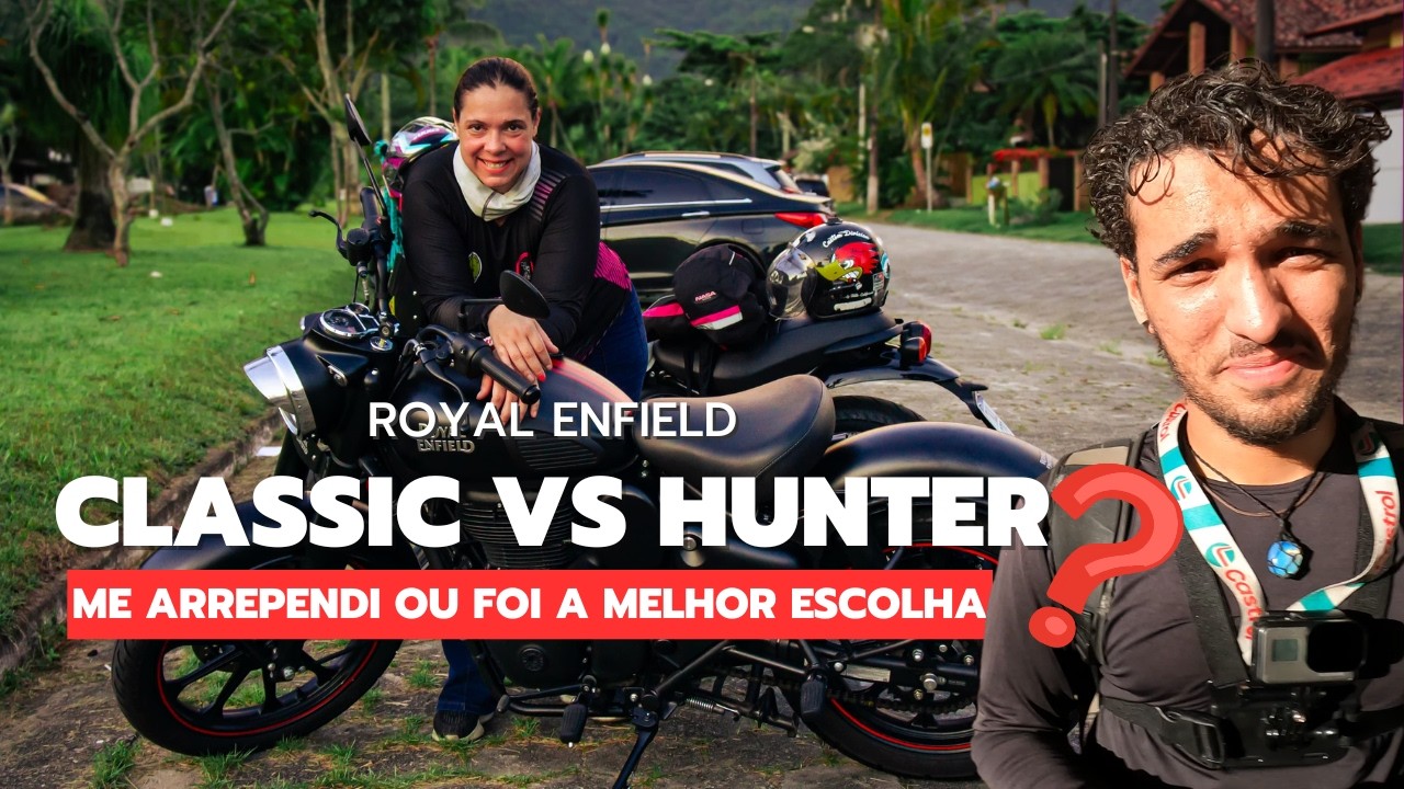 CLASSIC vs HUNTER NA ESTRADA @royalenfieldbra