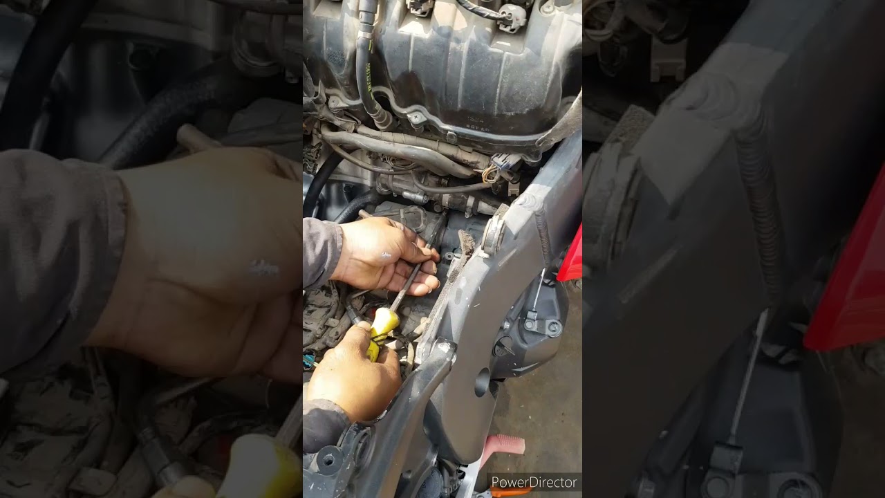 Change Coolant Racing Thermostat For Honda cbr1000rr 2012 (ផ្លាសផ្ដូ​ ខ្លាប់ពេទឹកHonda cbr1000 2012)