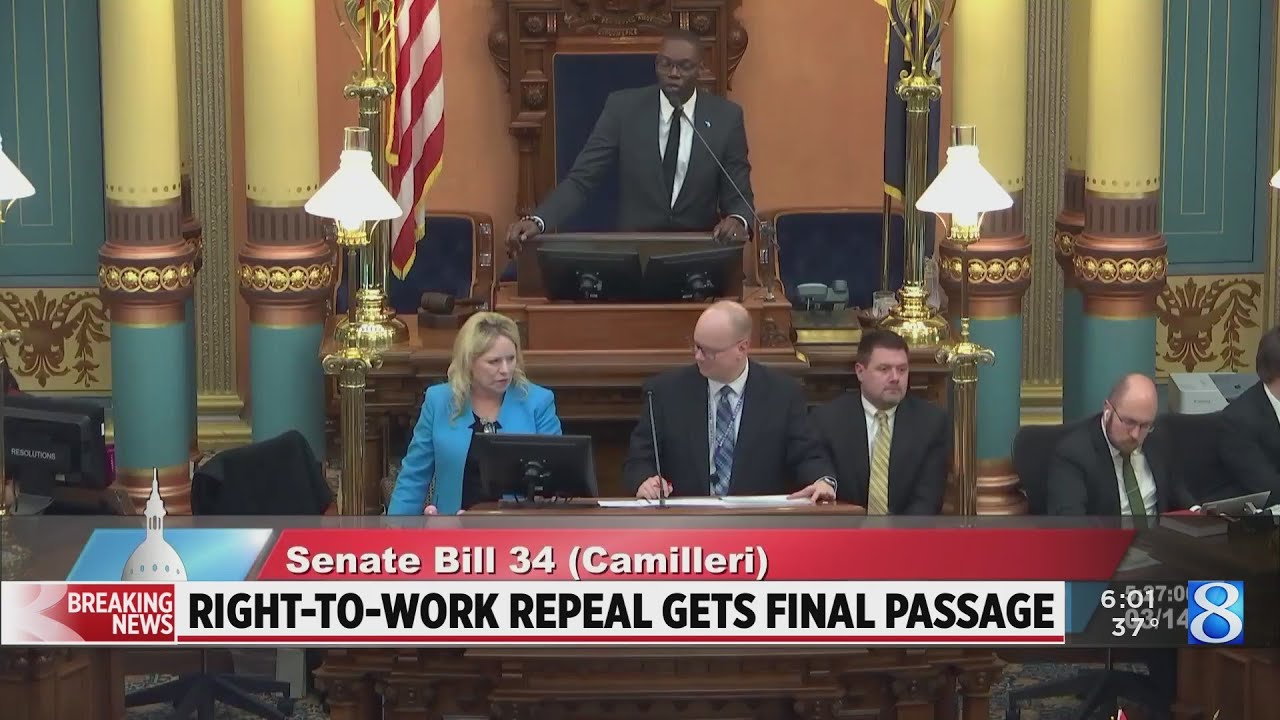 Right-to-work repeal gets final passage