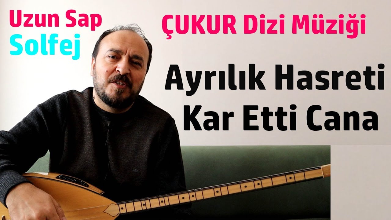 BAĞLAMA DERSİ AYRILIK HASRETİ KAR ETTİ CANA Solfej,  Uzun sap Başka yerde bulamayacağınız anlatım.