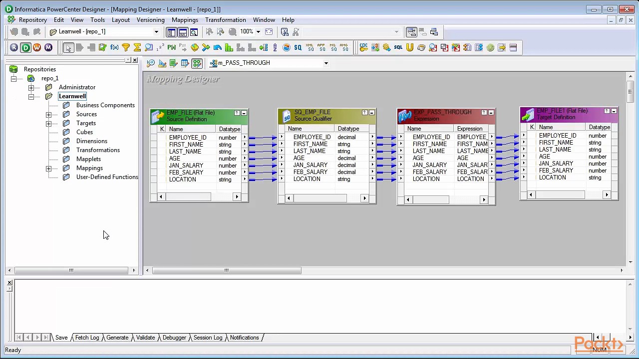 Getting Started with Informatica : Copy-Paste and Drag-Drop Features | packtpub.com