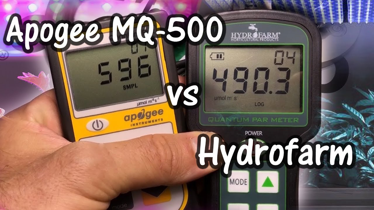 Apogee MQ-500 и Hydrofarm Par Meter — сравнение источников света